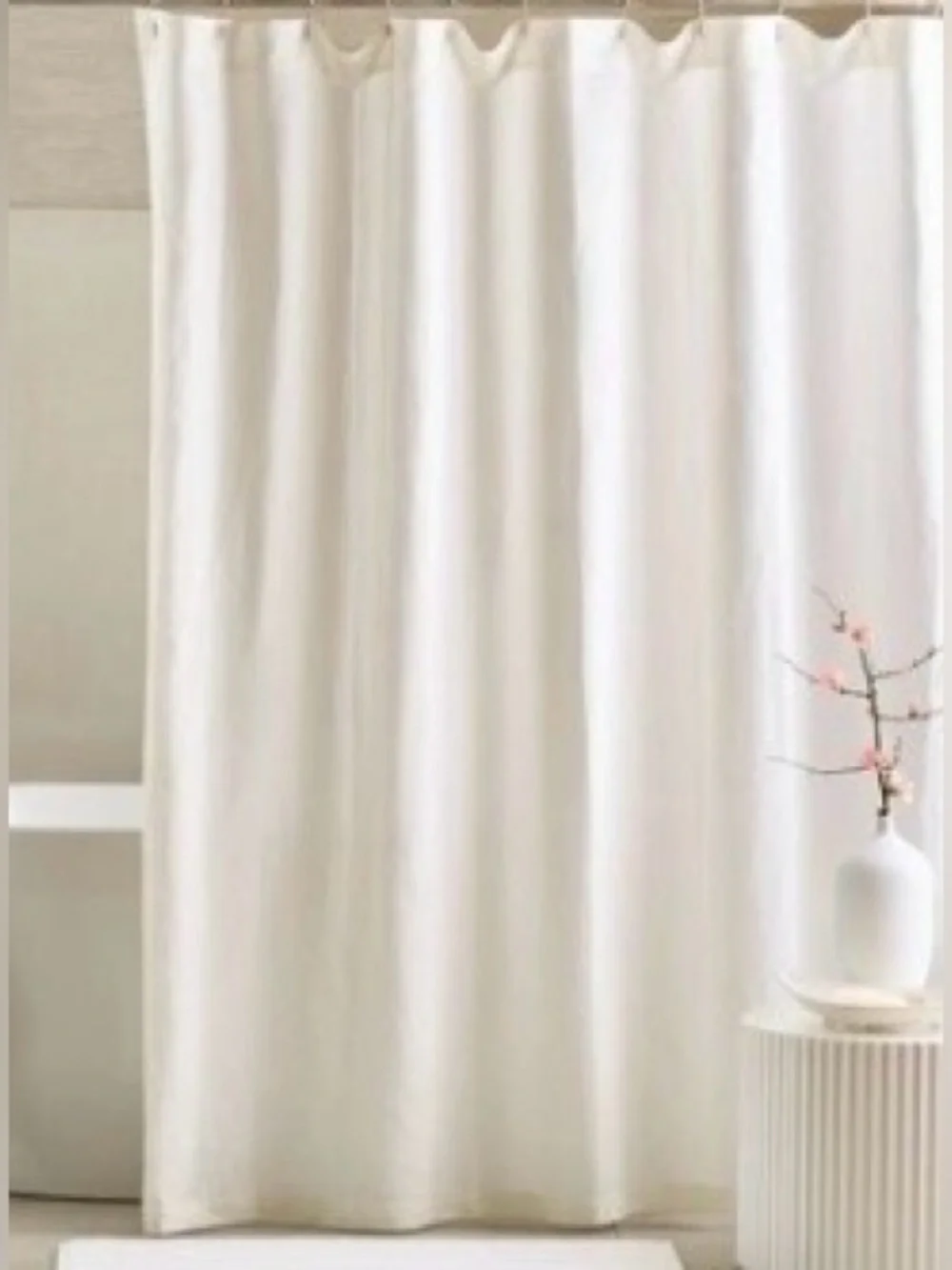 NWOT Quince European Linen Shower Curtain, 72 X 72 (Sand)